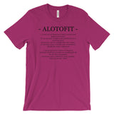 Alotofit Definition Black Logo Unisex Short Sleeve T-shirt