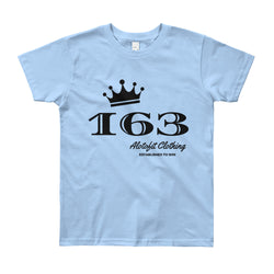 Alotofit 163 Royal black Youth Short Sleeve T-Shirt