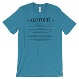 Alotofit Definition Black Logo Unisex Short Sleeve T-shirt