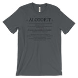 Alotofit Definition Black Logo Unisex Short Sleeve T-shirt