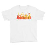 Alotofit Fire Red Logo Youth Short Sleeve T-Shirt (XS-XL)