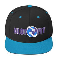 Alotofit Go Global Purple/Blue Logo Wool Blend Snapback