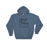 Alotofit Clothing Black Logo Hooded Sweatshirt w/ outside logo