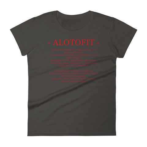 Alotofit Definition Red Logo Women's Short Sleeve T-shirt