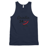 Alotofit Grindin 24/7 Blk/Red Classic tank top (unisex)