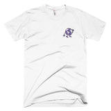 Alotofit Globeman Purple/Wht/Blk Embroidered T-Shirt