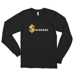 Alotofit Securing Gold/White Long sleeve t-shirt (unisex) w/ back neck branding