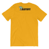 Alotofit We Working Character Front & Back Original Logo Unisex Short Sleeve T-shirt
