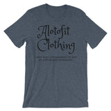 Alotofit Clothing 2 Black Logo unisex short sleeve t-shirt