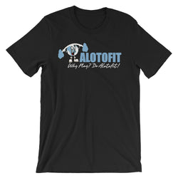 Alotofit Clothing North Carolina Blue Logo Unisex short sleeve t-shirt