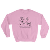 Alotofit Clothing Black Logo Sweatshirt