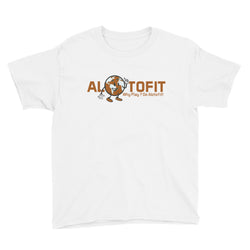 Alotofit Globeman Orange & White Logo Youth Short Sleeve T-Shirt (XS-XL)