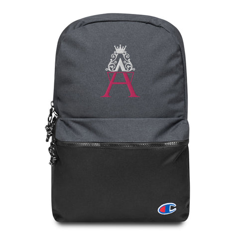 Alotofit Royal A White/Pink Embroidered Champion Backpack