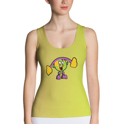 Alotofit Muscle Up Tropical Apple Logo Sublimation Cut & Sew Tank Top