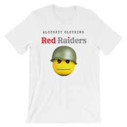 Alotofit Red Raiders Emoji unisex short sleeve t-shirt