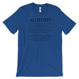 Alotofit Definition Black Logo Unisex Short Sleeve T-shirt