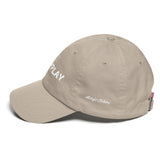 Alotofit #WHYPLAY White Cotton Dad Cap w/ side branding