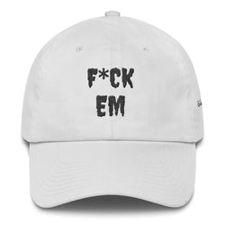 Alotofit F*CK EM Black Embroidery Cotton Dad Cap