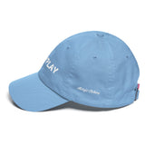 Alotofit #WHYPLAY White Cotton Dad Cap w/ side branding