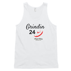 Alotofit Grindin 24/7 Blk/Red Classic tank top (unisex)