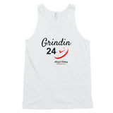 Alotofit Grindin 24/7 Blk/Red Classic tank top (unisex)