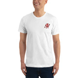 Alotofit Globeman Red/Wht/Blk Embroidered T-Shirt