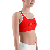 Alotofit Goals Red/Blk Sports bra