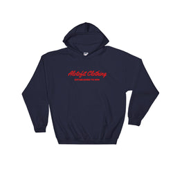 Alotofit Clothing Red Logo Hooded Sweatshirt w/ outside logo