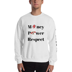 Alotofit Money Power Respect Sweatshirt w/sleeve branding