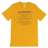 Alotofit Definition Black Logo Unisex Short Sleeve T-shirt