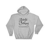 Alotofit Clothing Black Logo Hooded Sweatshirt w/ outside logo