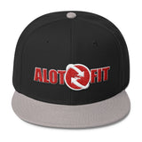 Alotofit Go Global Red & White Logo Wool Blend Snapback (3D PUFF)