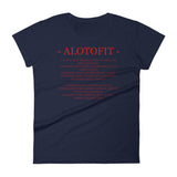 Alotofit Definition Red Logo Women's Short Sleeve T-shirt