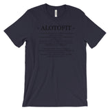 Alotofit Definition Black Logo Unisex Short Sleeve T-shirt