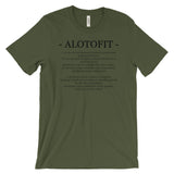 Alotofit Definition Black Logo Unisex Short Sleeve T-shirt