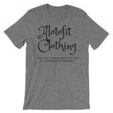 Alotofit Clothing 2 Black Logo unisex short sleeve t-shirt