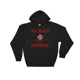 Alotofit B.C Rain Repping Hooded Sweatshirt w/ outside logo
