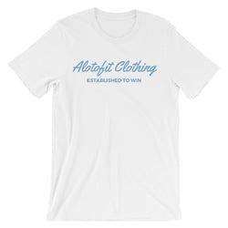 Alotofit Clothing North Carolina Blue Logo Unisex short sleeve t-shirt