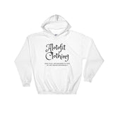 Alotofit Clothing Black Logo Hooded Sweatshirt w/ outside logo