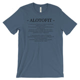 Alotofit Definition Black Logo Unisex Short Sleeve T-shirt