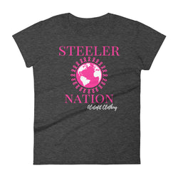 Alotofit Steelers Breast Cancer Women's short sleeve t-shirt