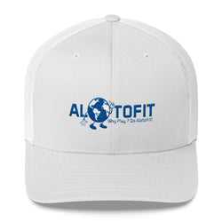 Alotofit Original Full Logo Blue/Wht Retro Trucker Cap