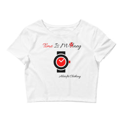 Alotofit Time Is Money Women’s Crop Tee