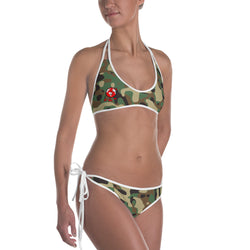 Alotofit Globeman Camo Red Logo Bikini