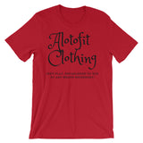 Alotofit Clothing 2 Black Logo unisex short sleeve t-shirt