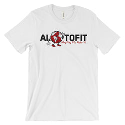 Alotofit Globeman Black/Red/White Logo Unisex Short Sleeve T-shirt