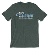 Alotofit Clothing North Carolina Blue Logo Unisex short sleeve t-shirt