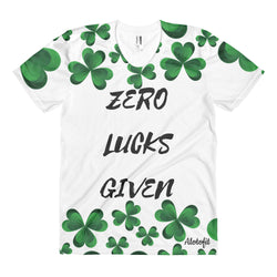 Alotofit St. Patricks Day No Lucks Given All Over Women's sublimation t-shirt