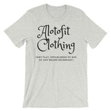 Alotofit Clothing 2 Black Logo unisex short sleeve t-shirt
