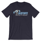 Alotofit Clothing North Carolina Blue Logo Unisex short sleeve t-shirt